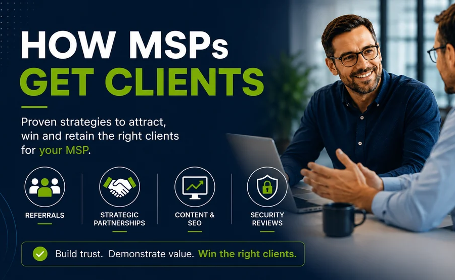How MSPs get clients through referrals, partnerships, content, SEO and Security Reviews